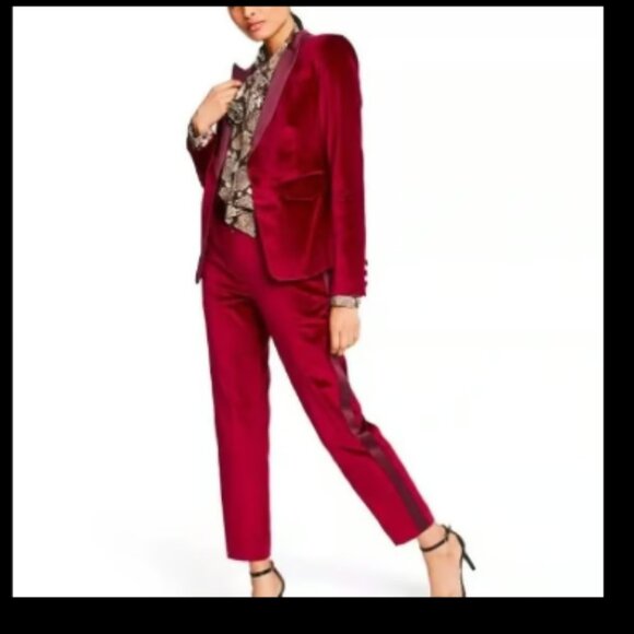 Altuzarra For Target Jackets & Blazers - Altuzarra Target Red Velvet Blazer Tuxedo Pants Set Red Velvet